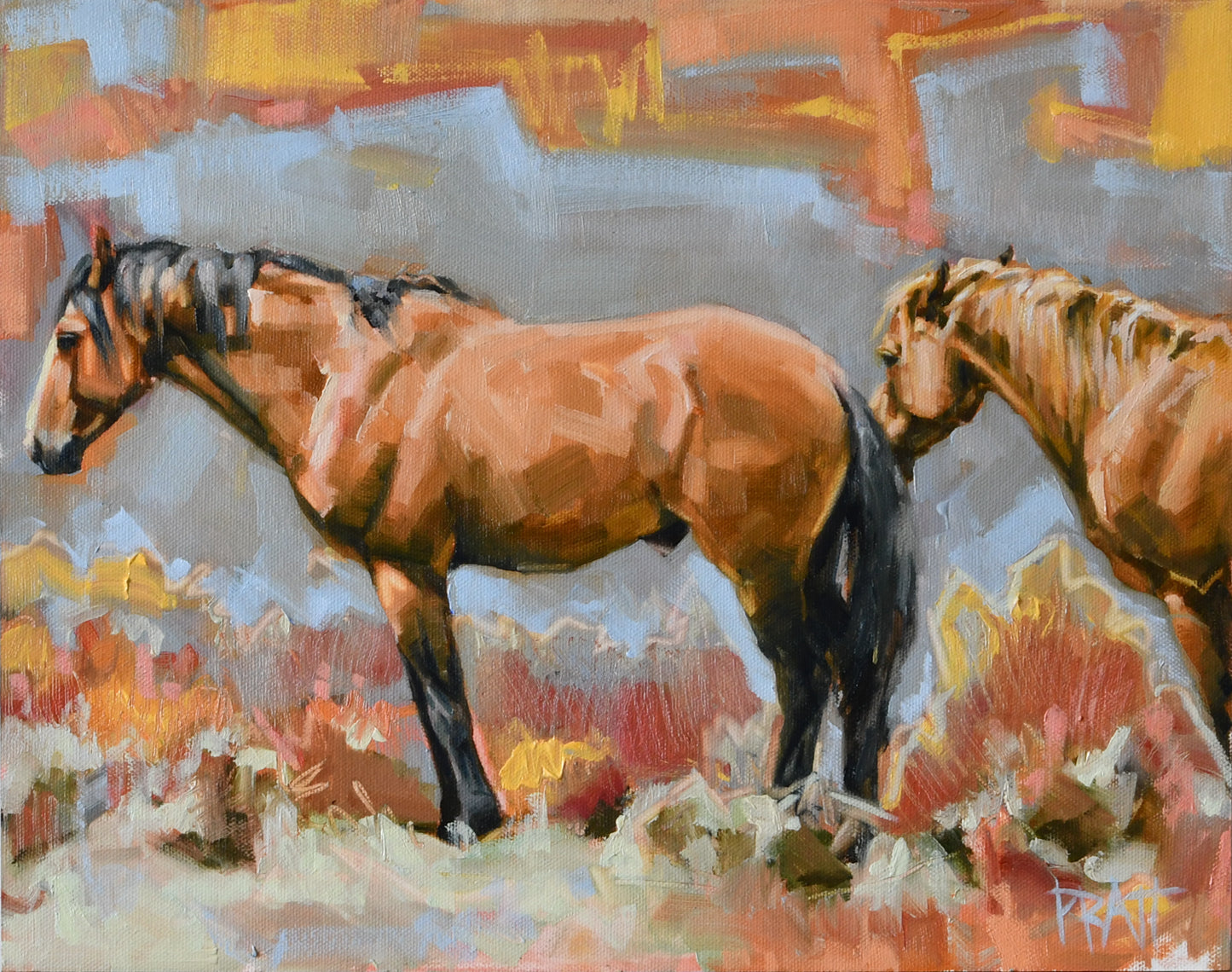 Alvord Resting - Original Art - Jennifer Pratt Artist - Shop equestrian art, horse paintings and horse portraits