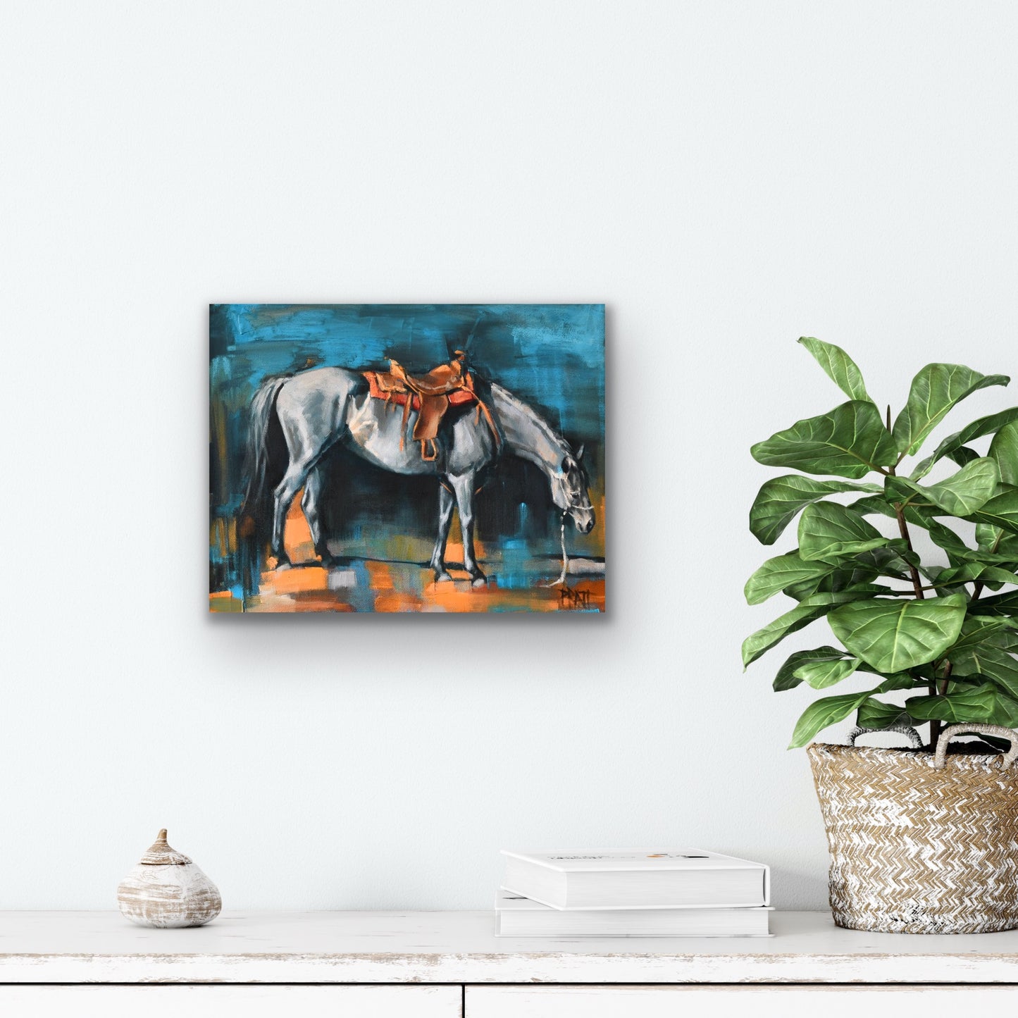 My Blue Roan Ride - Original Art