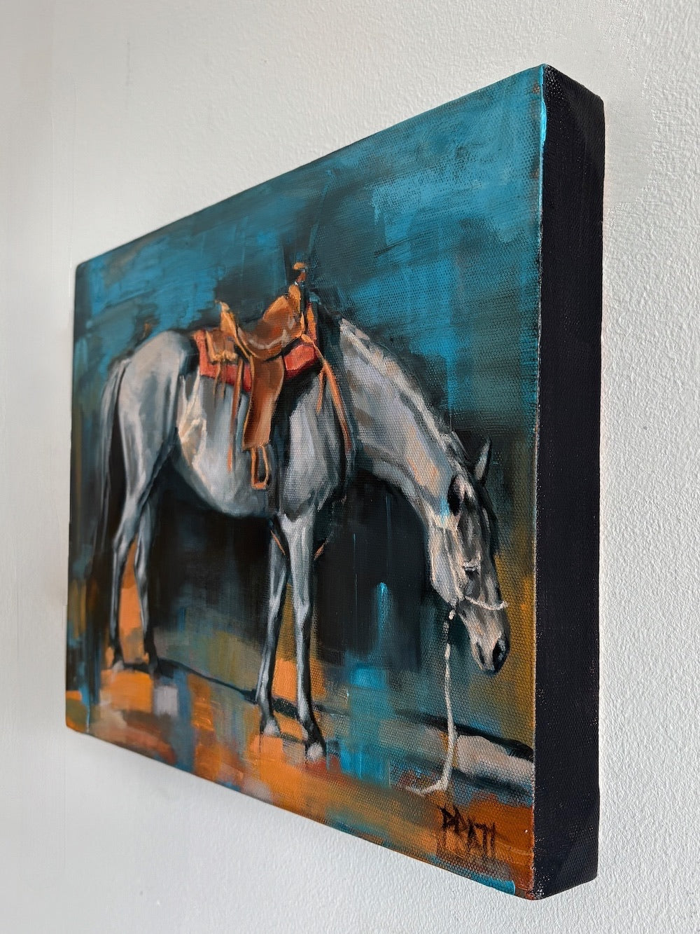 My Blue Roan Ride - Original Art