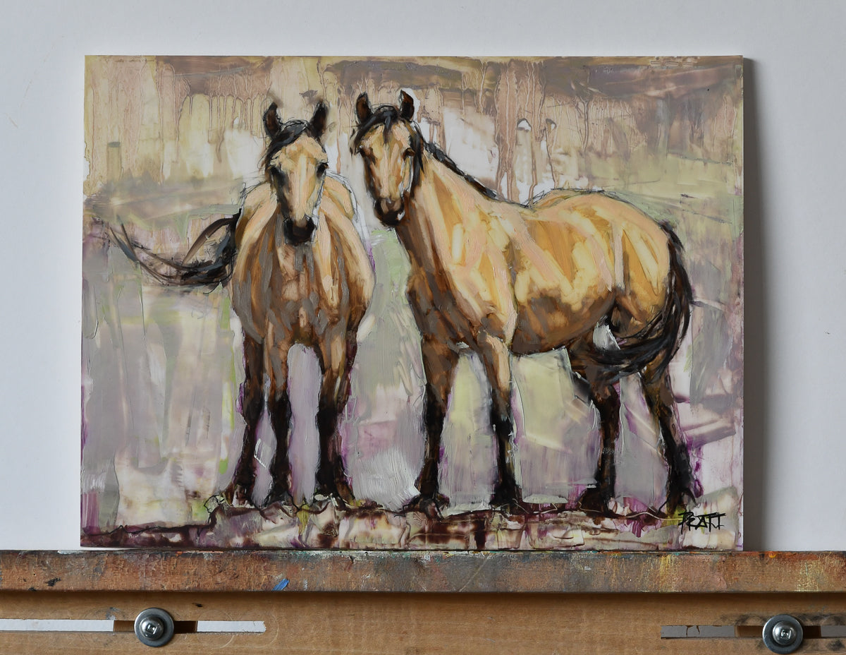 Kiger Ladies - Original Art - Jennifer Pratt Artist - Shop equestrian art, horse paintings and horse portraits