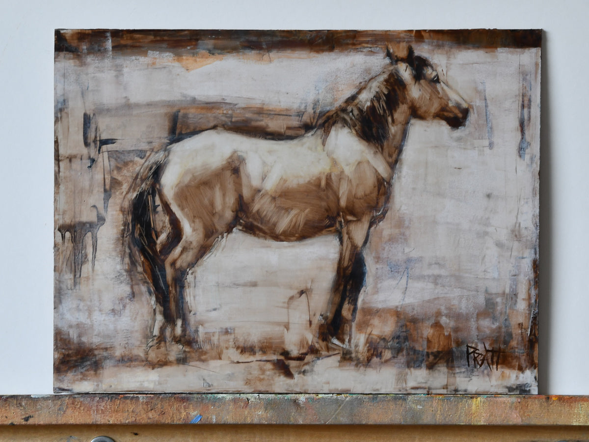 Restless - Original Art - Jennifer Pratt Artist - Shop equestrian art, horse paintings and horse portraits