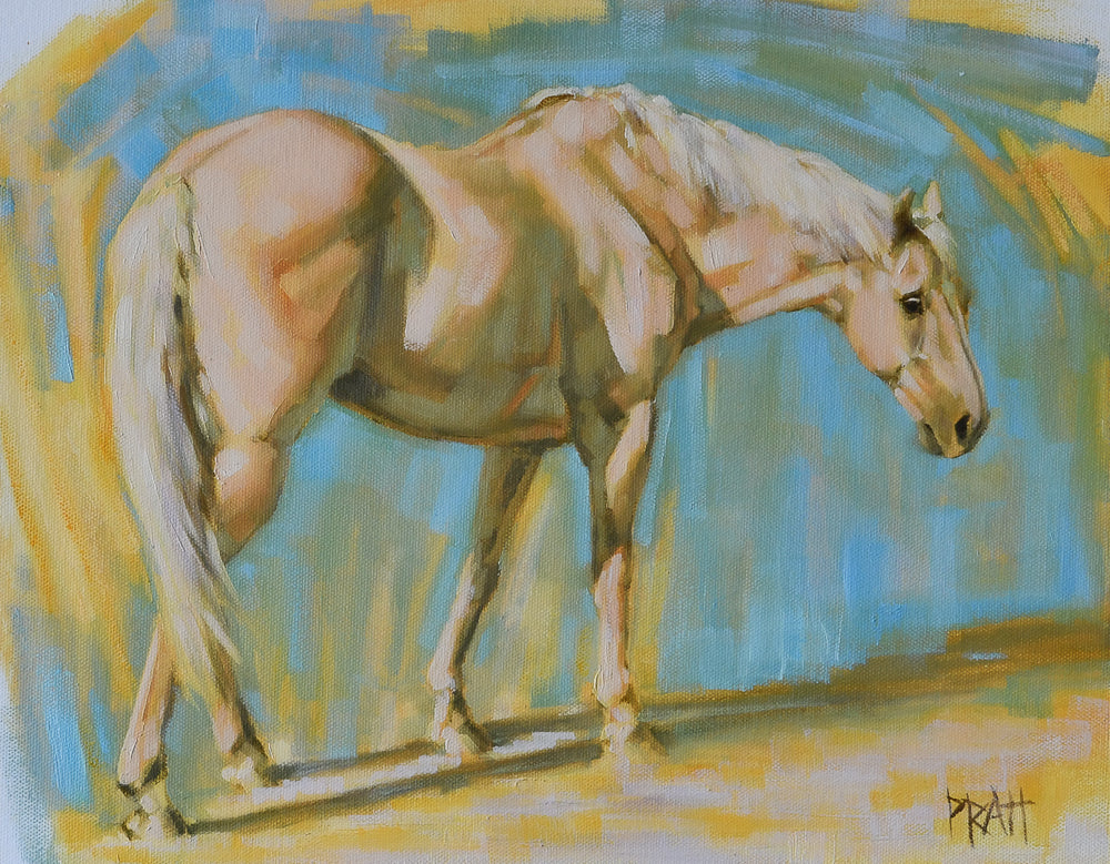 Rose Pony - Original Art - Jennifer Pratt Artist - Shop equestrian art, horse paintings and horse portraits