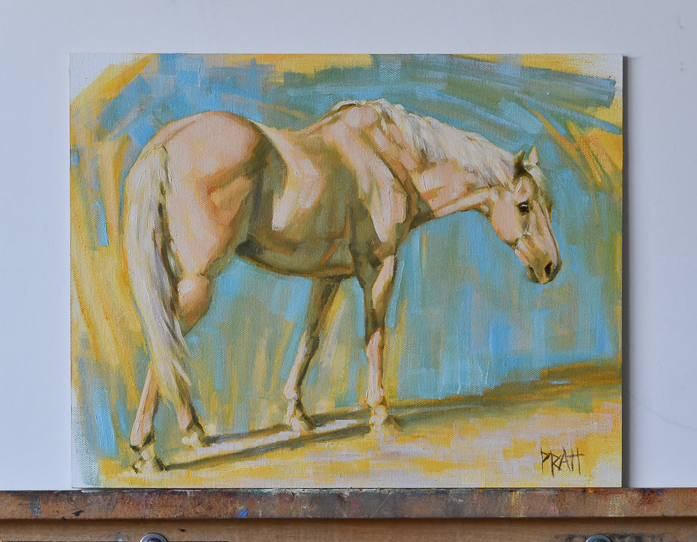 Rose Pony - Original Art - Jennifer Pratt Artist - Shop equestrian art, horse paintings and horse portraits
