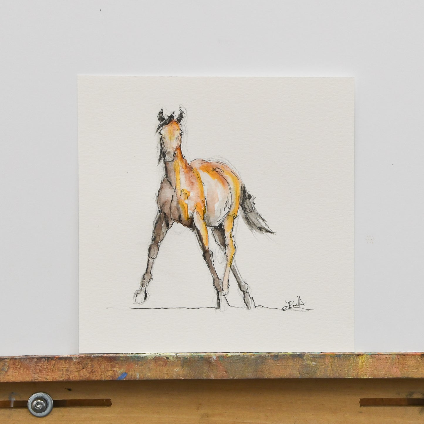 Autumn Yearling Sketch - Original Art
