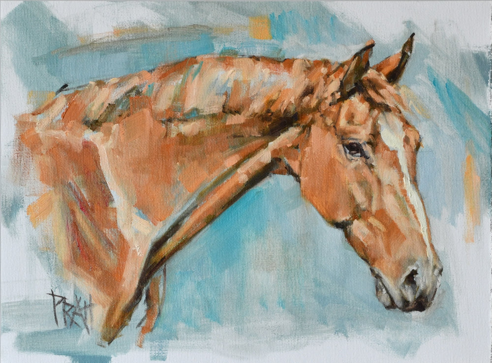Chestnut Mare I - Original Art - Jennifer Pratt Artist - Shop equestrian art, horse paintings and horse portraits