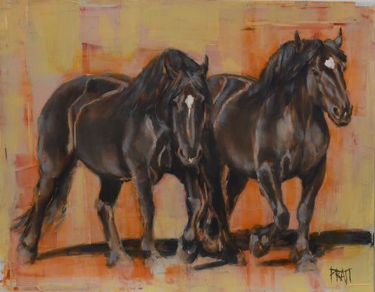 Dixie and Daisy 11 x14
