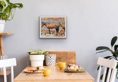 Alvord Resting - Original Art - Jennifer Pratt Artist - Shop equestrian art, horse paintings and horse portraits