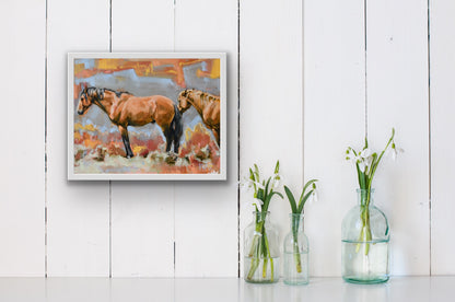Alvord Resting - Original Art - Jennifer Pratt Artist - Shop equestrian art, horse paintings and horse portraits