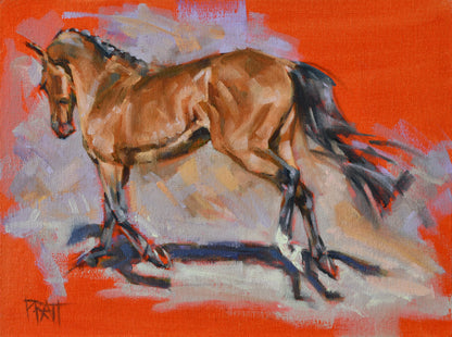In the Moment #3 - Original Art - Jennifer Pratt Artist - Shop equestrian art, horse paintings and horse portraits