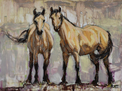 Kiger Ladies - Original Art - Jennifer Pratt Artist - Shop equestrian art, horse paintings and horse portraits