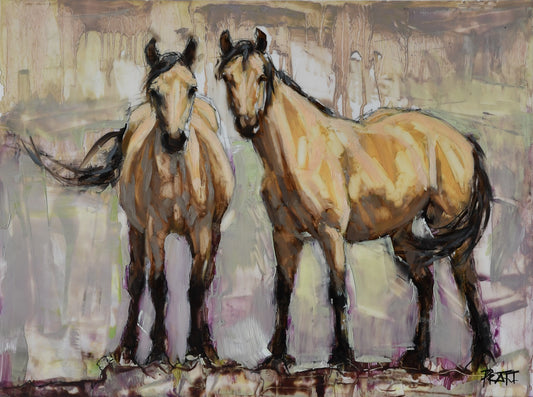 Kiger Ladies - Original Art - Jennifer Pratt Artist - Shop equestrian art, horse paintings and horse portraits