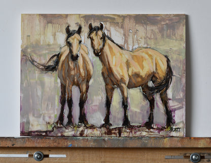 Kiger Ladies - Original Art - Jennifer Pratt Artist - Shop equestrian art, horse paintings and horse portraits