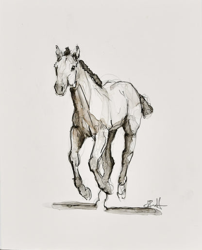 Parker Foal Sketch - Original Art
