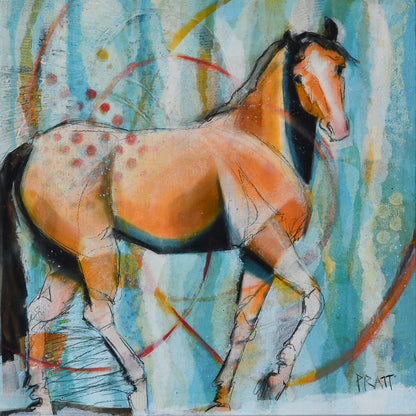 There's Things I Haven't Told You - Original Art - Jennifer Pratt Artist - Shop equestrian art, horse paintings and horse portraits