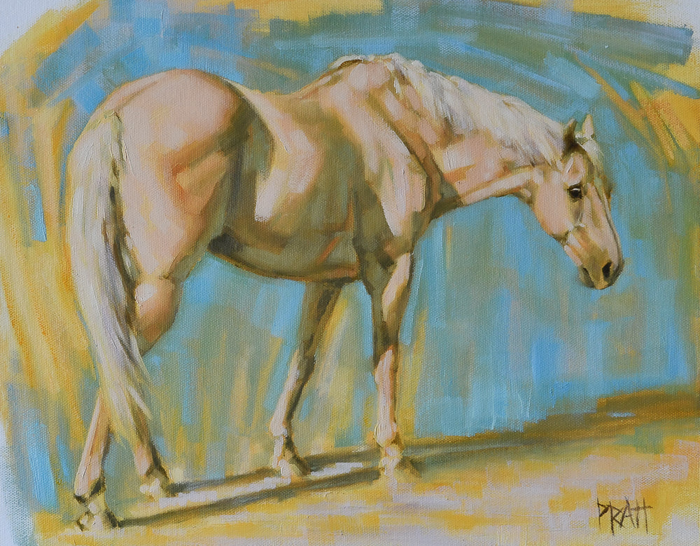 Rose Pony - Original Art - Jennifer Pratt Artist - Shop equestrian art, horse paintings and horse portraits