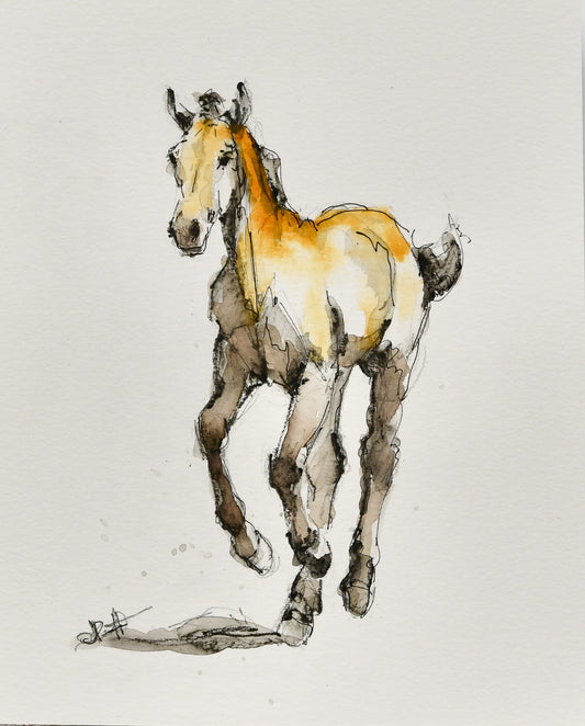 Theodore Foal Sketch - Original Art
