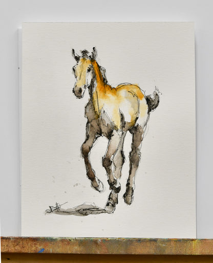 Theodore Foal Sketch - Original Art