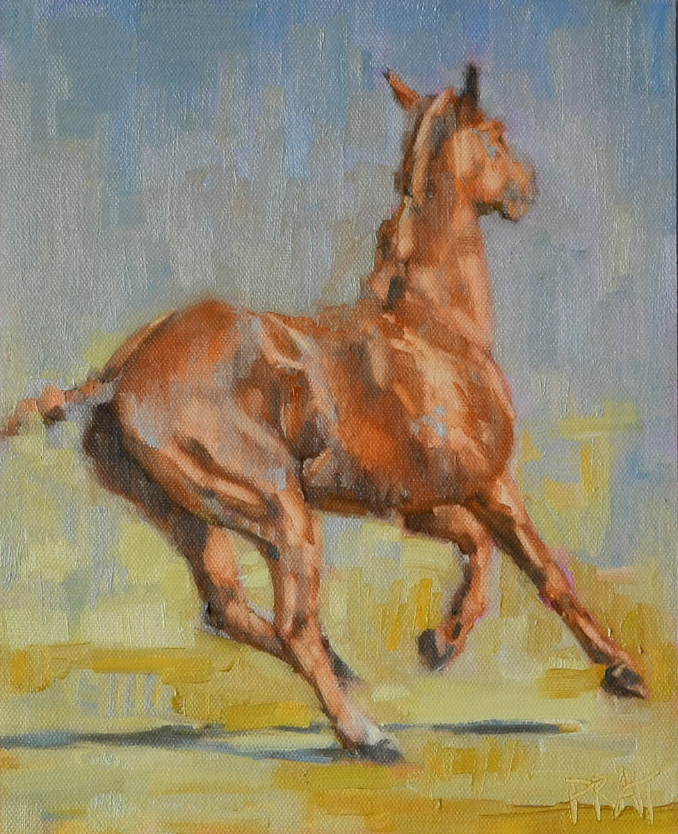 Untethered - Original Art - Jennifer Pratt Artist - Shop equestrian art, horse paintings and horse portraits