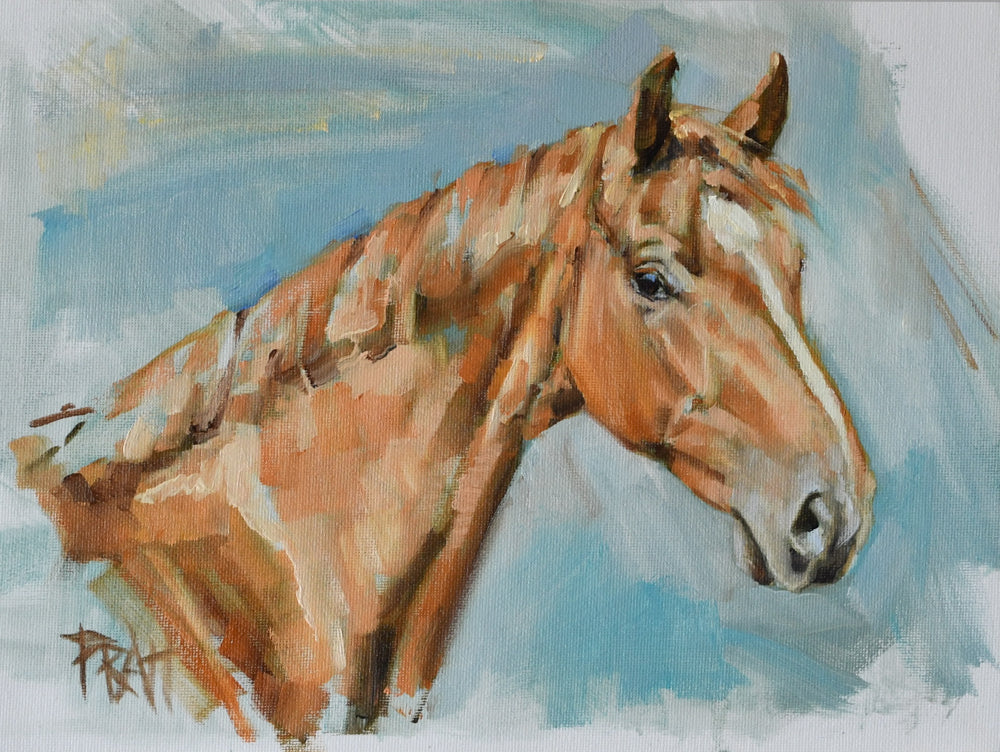Chestnut Mare II - Original Art - Jennifer Pratt Artist - Shop equestrian art, horse paintings and horse portraits